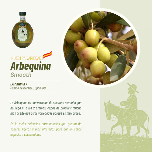 Aceite de oliva Virgen Extra variedad Arbequina PET