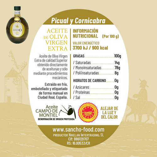 Aceite de oliva Virgen Extra variedad Picual&Cornicabra PET