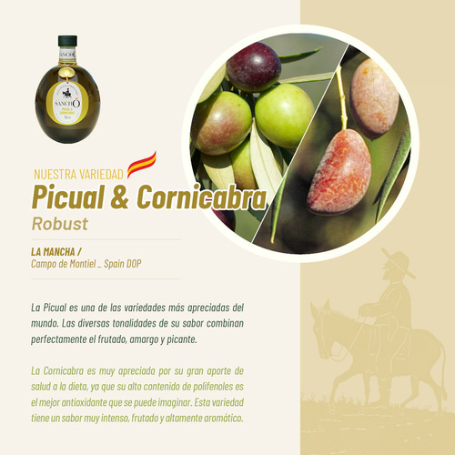 Aceite de oliva Virgen Extra variedad Picual&Cornicabra PET